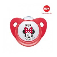 Ti ngậm / ti giả NUK bộ 2 chiếc núm silicone Mickey Sleeptime (có nắp đậy)