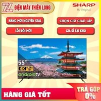 TI VI ANDROID  55INCH 4K SHARP 4T-C55EK2X Hệ điều hành Android TV 11,Tìm kiếm bằng giọng nói