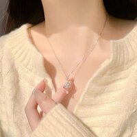 Tian Piece KAIPUU Dreamy Bạc Ngôi Sao Ấm Áp Mặt Trăng Nữ Sterling Bạc Vòng Cổ Bạn Gái Quà Tặng Sinh Nhật Bạn Gái