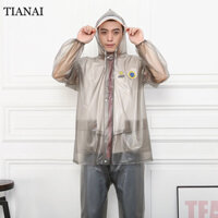 TIANAI  Áo mưa bên ngoài mùa hè người lớn áo mưa mỏng quần áo mưa bộ đồ bảo vệ mưa ngoài trời