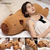 Tiancong 50 / 70 / 90cm Ôm Thân Gối, Đồ Chơi Sang Trọng Capybara Ngủ Khổng Lồ, Giường Nhồi Bông Dễ Thương Sáng Tạo Gối Dài Trang Trí Nhà