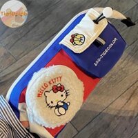 Tianye Kawaii Hello Kitty Thêu Bút Chì Sanrio KT Mèo Túi Đựng Bút Dung Tích Lớn Văn Phòng Phẩm Túi Bảo Quản VN