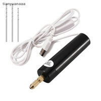 Tianyuanaaa 2 / 5 Miếng Bộ Điện USB Mini Khoan Dụng Cụ Xoay Khắc Bút Khoan Đạo Cụ Trang Sức Có Mũi Khoan Dụng Cụ Điện Tốt