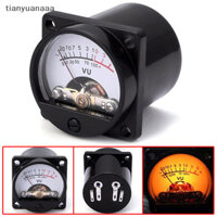Tianyuanaaa 6-12V bảng điều khiển VU đồng hồ bóng đèn ấm lưng ghi âm mức âm thanh amp mét Vâng