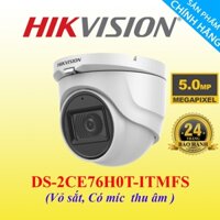 [Tích Hợp Mic] Camera HIKVISION DS-2CE76H0T-ITMFS 5MP 2560x1920P Vỏ Kim Loại, Chống Ngược Sáng - Hàng Chính Hãng
