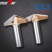 Tideway AC0310 và AC0311 - Mũi dao phay gỗ, alu vát, chữ V 120deg, 150deg, Chamfer CNC, cán 12.7mm