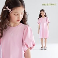 [Tiệc Barbie] Bé Gái Tay Phồng Váy Hồng Đảo Kỳ Nghỉ Đi Biển Ngọt Ngào Puffy Performance Dress