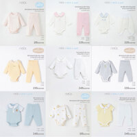[TIỆC NOUS] Bộ Bodysuit Dài Tay Cho Bé 3m-18m