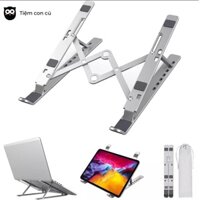 Tiệm Con Cú Kệ máy tính bằng thép không gỉ xếp gọn có túi đựng