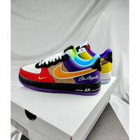 [Tiệm Giày Lê Định] Giày Thể Thao Nike_Air Force 1 07 Lv8 What The La, Giày Sneaker Af1 7 Màu Nyc Cổ Thấp