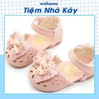 [Tiemnhakua] -  Sandal Nơ tập đi siêu xinh và mềm cho bé gái hàng Quảng Châu full Box SD003A