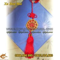 Tiền xu mai hoa phong thủy bằng đồng trừ thị phi