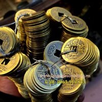 Tiền xu phong thủy, đồng xu âm dương, tiền xu tài lộc bằng đồng, bán tiền xu bằng đồng