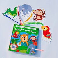 (Tiếng Anh trẻ em) Học liệu tương tác nối tranh con vật Jungle Jumble