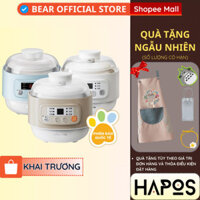 [Tiếng Việt] Nồi nấu chậm Bear 800ml Chính hãng, kèm thố sứ và khay hấp, 5 chế độ nấu ăn DDZ-A08T8- HAPOS