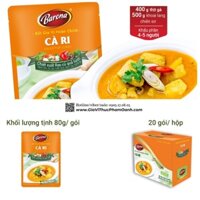 [TIỆN&NGON] HỘP 20 GÓI Gia vị hoàn chỉnh CÀ RI Barona (1gói ướp 500gr thịt)