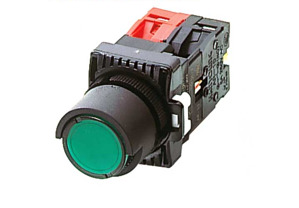 Tiếp điểm nút nhấn, công tắc có đèn nhả 24VDC phi 22 AR-112B24