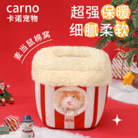 Tiếp Liệu Tổ Ấm Không Biến Dạng 1.10 Ẩn Tổ Mùa Đông Hamster Kano Vàng Lụa Gấu Full Cover Mùa Đông Cotton Tổ