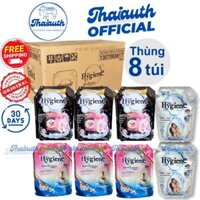 [Tiết kiệm] Thùng 8 túi nước giặt Hygiene 8 x 1800ml  3 in 1 Sạch - Thơm - An toàn siêu tiết kiệm