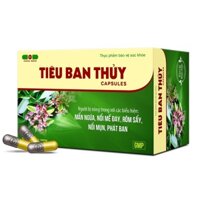 Tiêu Ban Thủy Capsules, Dùng cho người Nóng trong, Mẩn ngứa, nổi mề đay, rôm sẩy, nổi mụn, phát ban (Hộp 10 vỉ x10 viên)