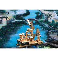 Tiểu cảnh guồng nước 45x30x40cm