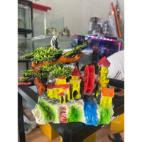 Tiểu cảnh núi đá -hòn non bộ trang trí bể cá