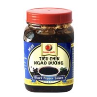 Tiêu chín ngào đường đặc sản Phú Quốc, tiêu chín ngào đường Thanh Quốc hũ 350g | Long Châu Farm