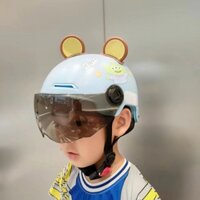 Tiêu Chuẩn Quốc Gia Mới 3C Được Chứng Nhận Mùa Hè Nửa Mũ Bảo Hiểm 1-5 Tuổi Bé Trai Aoban Cho Trẻ Em Bé Gái Điện Xe Máy Mũ Bảo Hiểm
