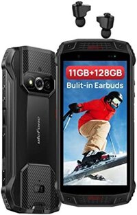Tiêu đề: Điện thoại Ulefone Armor 15 chống nước bền bỉ, 11GB+128GB, Android 12, Tai nghe TWS tích hợp, Loa kép, Mở khóa IP68, 5,45” HD+, 16MP+13MP+12MP, GPS NFC FM – Màu Đen
