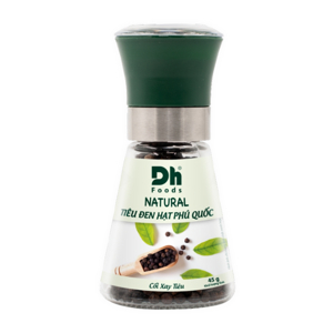 Tiêu đen hạt Phú Quốc DH Foods có nắp xay hũ 45g