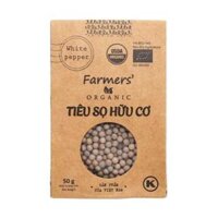 Tiêu Sọ Hạt Hữu Cơ, Organic White Pepper (50g) - FARMERS ORGANIC
