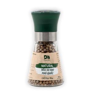 Tiêu sọ hạt Phú Quốc có nắp xay DH Foods hũ 45g