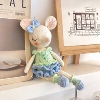 Tiểu thư chuột XuXu - Thú len handmade