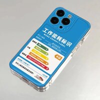 Tiêu thụ năng lượng làm việc, tương thích với ốp điện thoại Apple 15 Pro Max, iPhone 16 trong suốt, 12, Worker Mate 60, Redmi Note 13, chống sốc Xiaomi 14, Huawei Pura 70, Honor, mềm Vivo Oppo