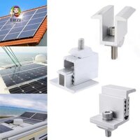 Tiezi 4 Kẹp Bảng Điều Khiển Năng Lượng Mặt Trời, Áp Suất Bên Có Thể Điều Chỉnh Bảng Điều Khiển Năng Lượng Mặt Trời Gắn Chân Đế Z, Áp Suất Trung Bình Nhôm Bền Năng Lượng Mặt Trời Cuối Giữa Kẹp Bộ Hỗ Trợ Quang Điện