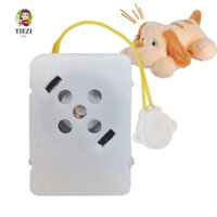 Tiezi 5 cái / gói Hộp thoại búp bê, Hộp thoại gấu nhồi bông sáng tạo có thể ghi lại, Chèn mô-đun âm thanh Hộp ghi âm Mini trong suốt Hộp lõi ghi tin nhắn bằng giọng nói Động vật nhồi bông