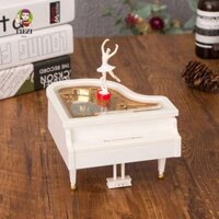 Tiezi Ballerina Cô Gái Hộp Nhạc, Hộp Nhạc Piano Mini Handmade Tinh Tế, Dễ Thương DIY Nhựa Ballerina Cô Gái Hộp Nhạc Đồ Chơi Nhà