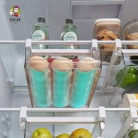 TIEZI Hộp Bảo Quản Thực Phẩm TIEZI, Loại Ngăn Kéo Trứng Có Thể Điều Chỉnh Khay Trượt Bảo Quản Trái Cây, Kéo Ra Miếng Đệm Tươi Lớp Chia Giá Đỡ Tủ Lạnh Kệ Treo Tủ Lạnh