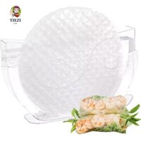 TIEZI Hộp bọc cuộn lò xo TIEZI, Hộp đựng giấy gạo bán nguyệt bằng nhựa, Đế ổn định sáng tạo Giá đỡ giấy gạo trong suốt Nhà