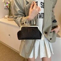 Tiezi Túi sườn xám phong cách Trung Quốc, Túi tiệc dạ hội ngôi sao pháo hoa, Mặt trăng thông thường Dây chuyền kim loại lấp lánh Túi xách Sequin