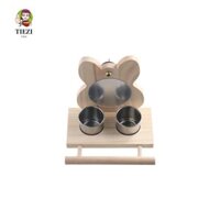 Tiezi Vẹt Gương Parakeet Châu Phi Xám Budgies Lovebird Macaw Cockatiels Treo Cốc Ăn