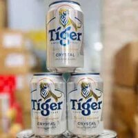 Tiger bạc – Crystal  4.6% vol lon 330 ml nhập khẩu Hà Lan