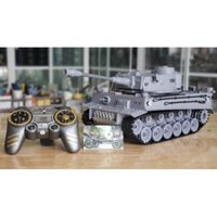Tiger Panzer - Xe tăng điều khiển từ xa Tiger đức bánh xích & bắn đạn & khói - tỉ lệ 1/18