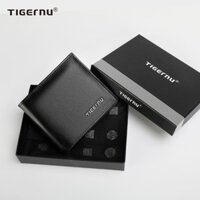 Tigernu 8006 Ví Ngắn Gập Đôi Chống RFID Kèm Hộp Đựng Cao Cấp