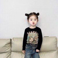 Tiingxuyu Quần Áo Bé Gái Thời Trang Slim-fit Ngắn Quần Áo Trẻ Em Trung Nhỏ Trẻ Em Phù Hợp Với Áo