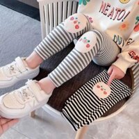 Tiingxuyu Thu Đông Phong Cách Mới Bé Gái Thời Trang Dễ Thương Quần Legging Bé Thoải Mái Cao Cấp Quần Legging Trẻ Em Tất Cả Trận Đấu Quần
