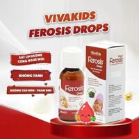 [Tìm Đối Tác] Phòng Khám, Nhà Thuốc - VIVAKIDS FEROSIS DROPS 30ml, Bổ sung sắt vitamin cho bé