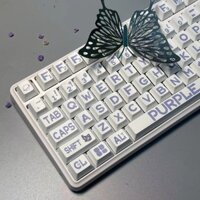 Tím Lớn Keycap Nhỏ Đầy Đủ Bộ Thích Hợp Cho Bàn Phím Cơ Bản Nhà Máy Chiều Cao Chất Liệu PBT Thăng Hoa Keycap