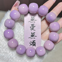 Tím Tự Nhiên Tre Phong Lan Bồ Đề Vòng Tay Lớn Hạt Bồ Đề Hạt Phật Vòng Tay Handmade Cho Nam Và Nữ