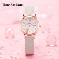 Time Artisans Đồng hồ nữ hoạt hình đa chức năng lịch nguyên bản đồng hồ nữ chống thấm nước đồng hồ mèo dễ thương Đồng hồ phong cách Hàn Quốc